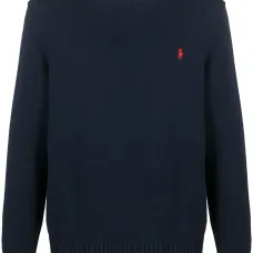 Джемпер с вышитым логотипом