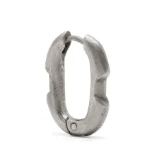 Серебряная единичная серьга Deco