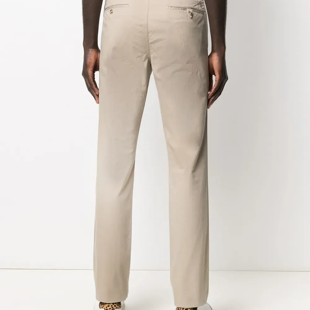 Брюки прямого кроя с нашивкой-логотипом