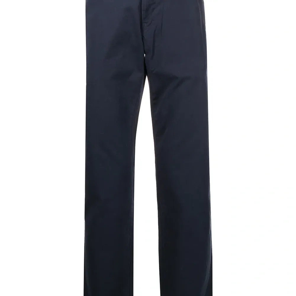 Брюки прямого кроя с нашивкой-логотипом