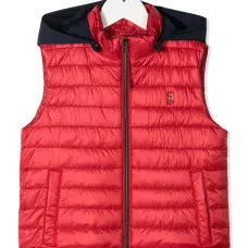 Стеганый жилет с капюшоном