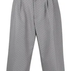 строгие шорты с узором в мелкую точку