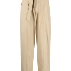 укороченные брюки с поясом