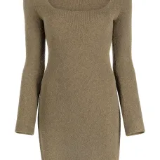 Трикотажное платье Leah с квадратным вырезом