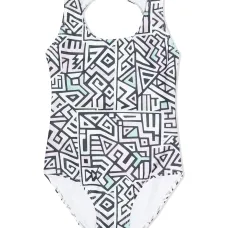 купальник с геометричным принтом