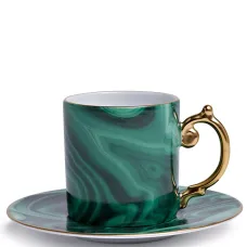 Набор из блюдца и кружки для эспрессо Malachite Набор из блюдца и кружки для эспрессо Malachite