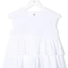 Блузка без рукавов с оборками