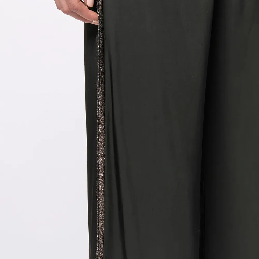 брюки широкого кроя с лампасами