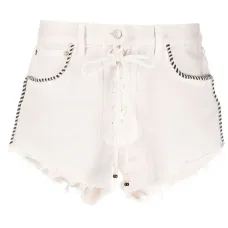 джинсовые шорты с бахромой