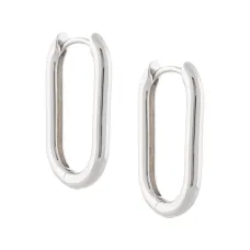 Овальные серьги-кольца