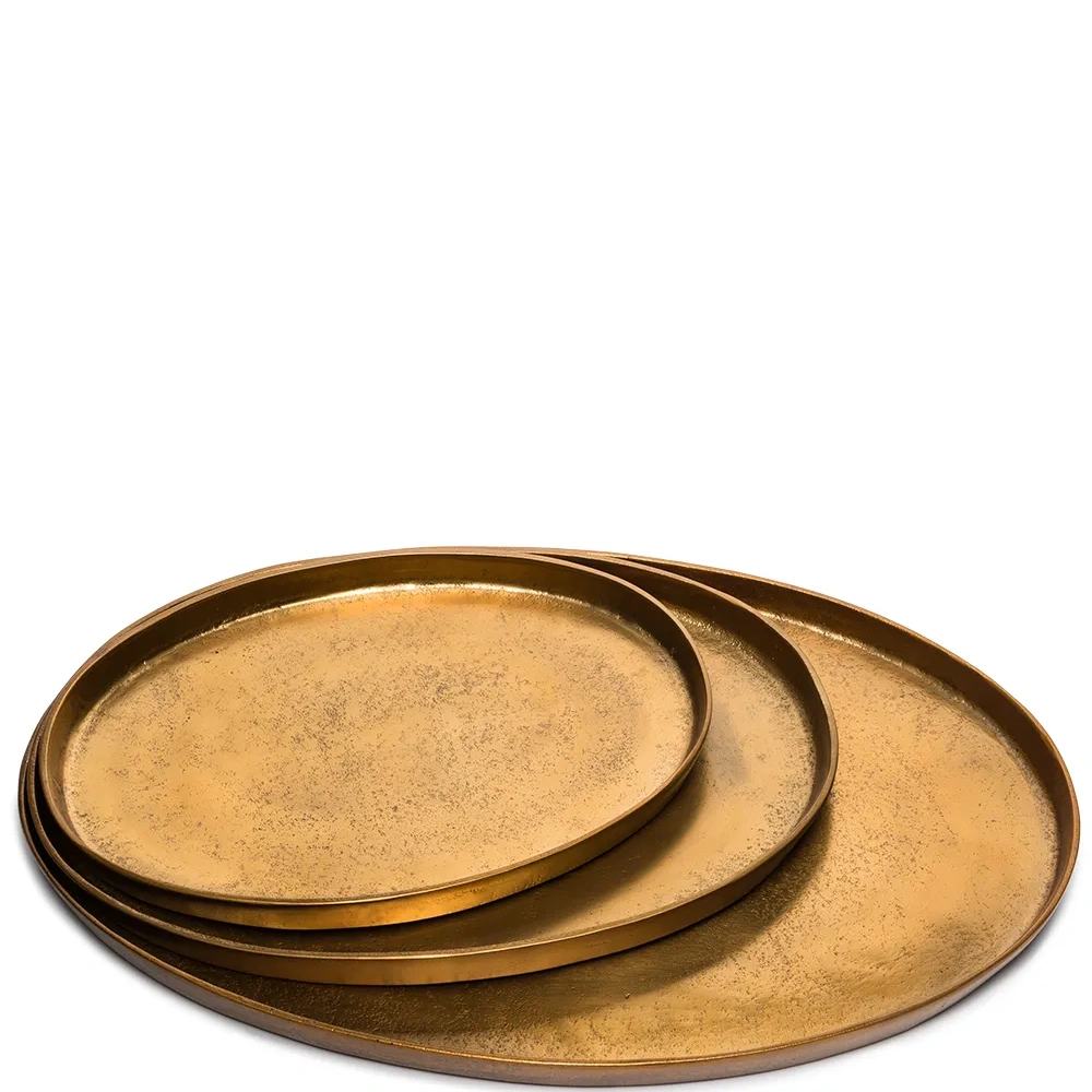 Набор из трех тарелок овальной формы