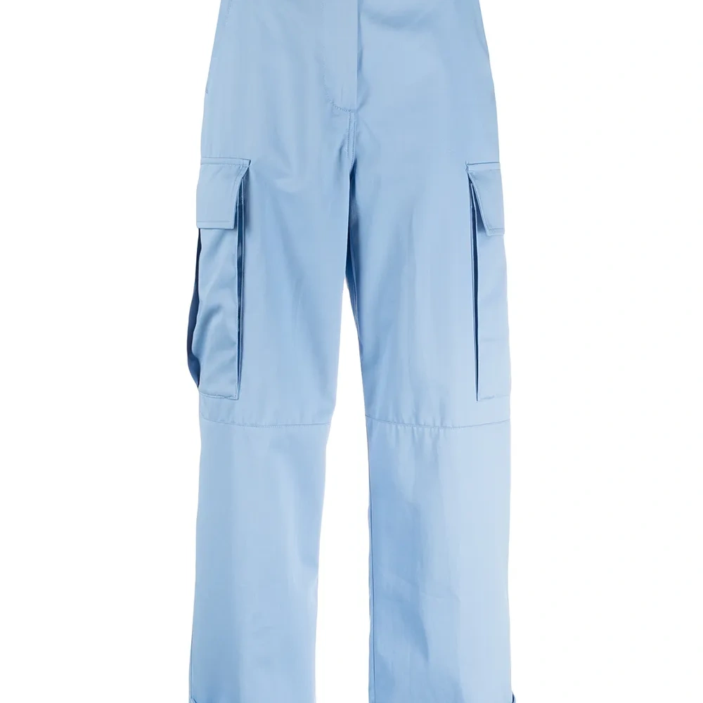 укороченные брюки с завышенной талией