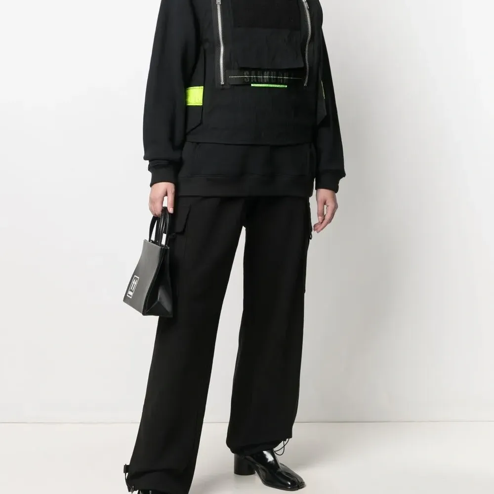 Многослойное худи со светоотражающей вставкой