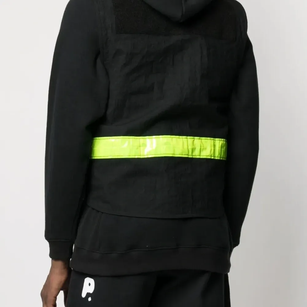 Многослойное худи со светоотражающей вставкой