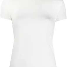 Эластичная футболка с круглым вырезом