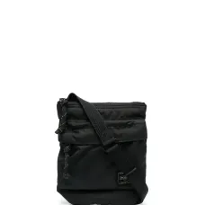 Сумка-мессенджер с нашивкой-логотипом