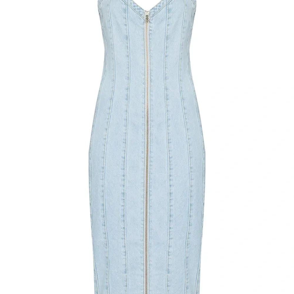 Джинсовое платье Kayla на молнии