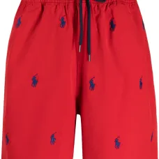 Плавки-шорты с кулиской и вышитым логотипом