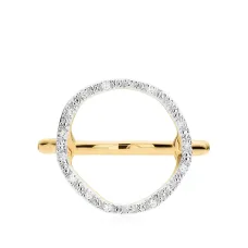 Кольцо Riva из желтого золота с бриллиантами