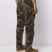 брюки с камуфляжным принтом