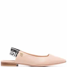 балетки с заостренным носком и ремешком на пятке балетки с заостренным носком и ремешком на пятке