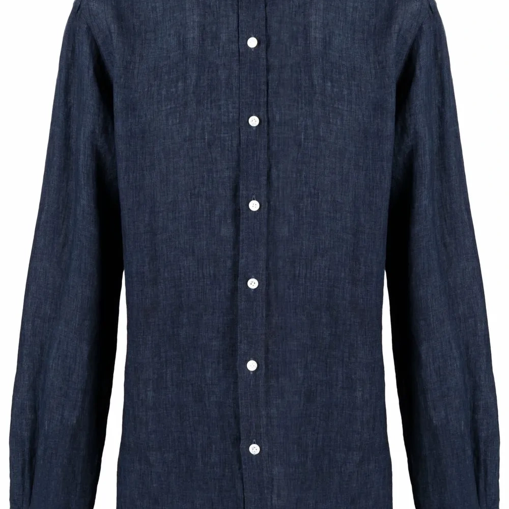 Рубашка с воротником-стойкой