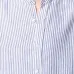 Полосатая рубашка с воротником-стойкой
