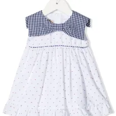 платье в горох без рукавов