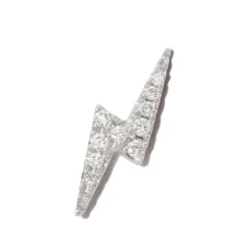 Серьга Lightning Bolt из белого золота с бриллиантами Серьга Lightning Bolt из белого золота с бриллиантами