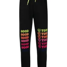 спортивные брюки с кулиской и надписью