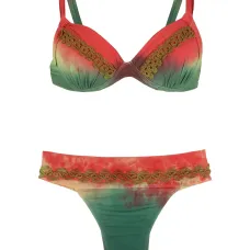 Бикини Tie Dye с вышивкой