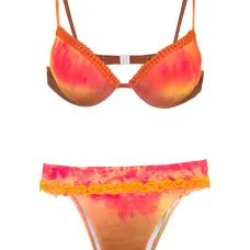 Бикини Tie Dye с вышивкой