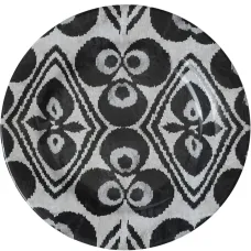 Керамическая тарелка с узором икат (19 см)