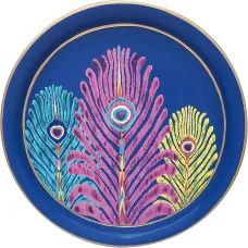 Круглый поднос с принтом