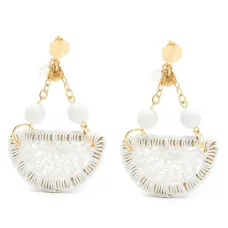 Серьги в технике кроше