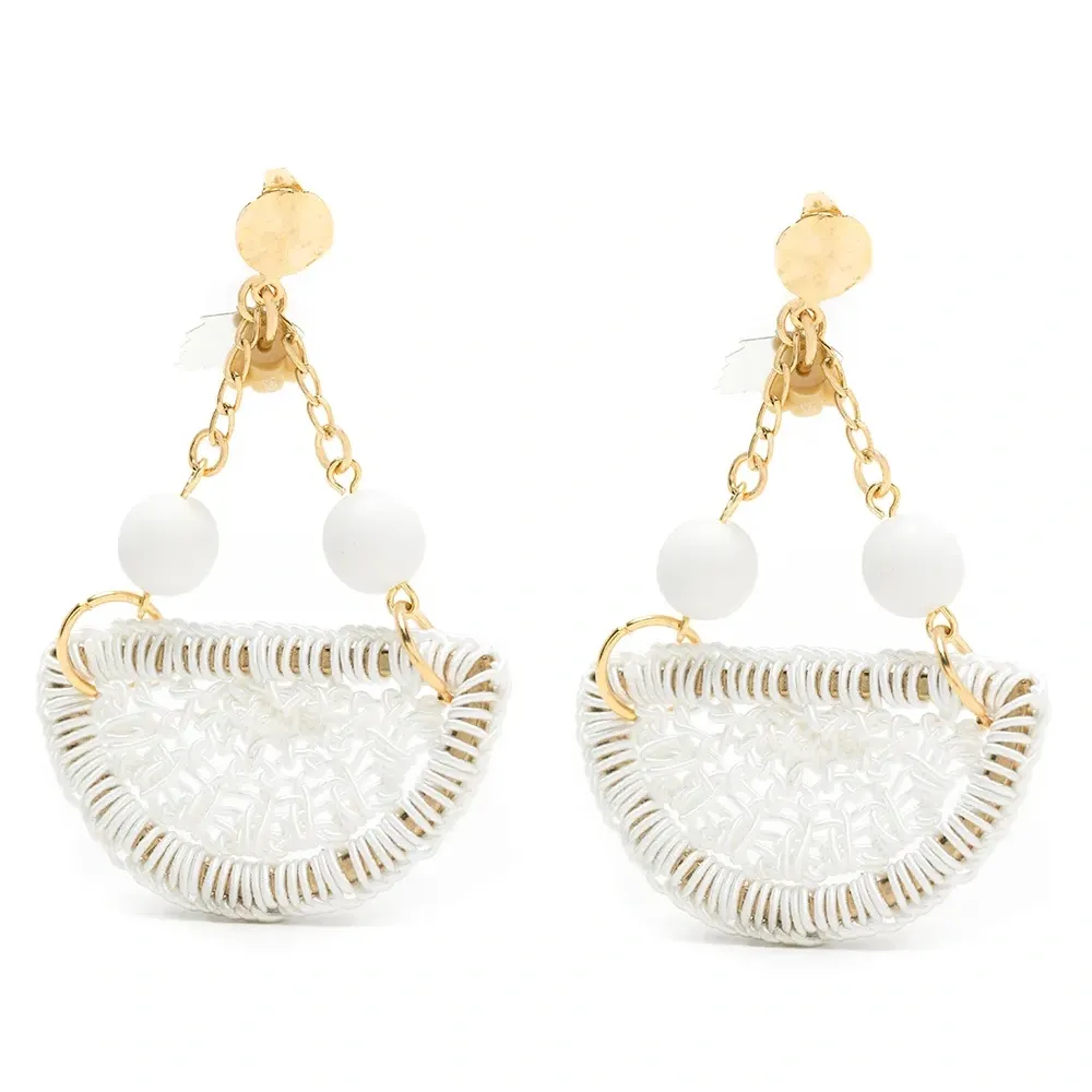 Серьги в технике кроше