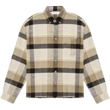 клетчатая рубашка на пуговицах