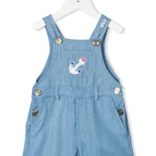 джинсовый комбинезон с нашивкой