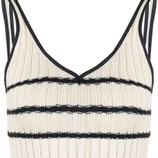 Укороченный топ в рубчик