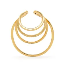 Серьга-кафф из нескольких колец