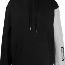 худи с контрастной вставкой