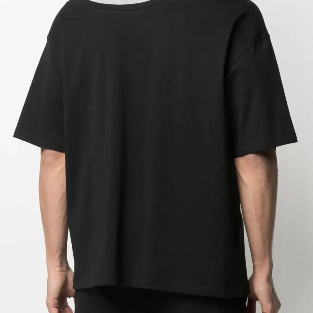 футболка с двойным воротником