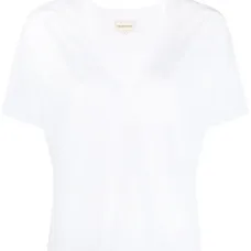 Футболка свободного кроя с V-образным вырезом