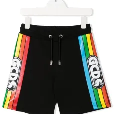 Шорты с логотипом на лампасах