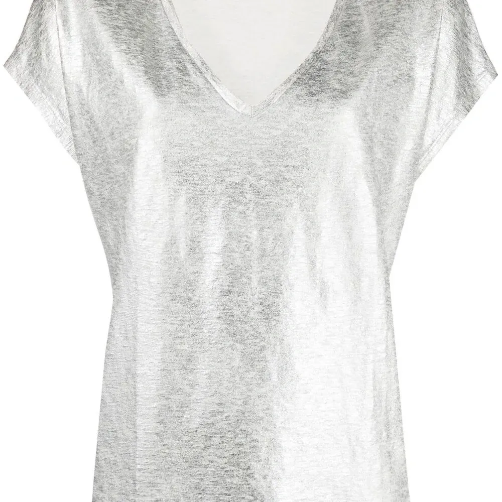 Футболка с эффектом металлик