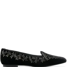 бархатные слиперы из коллаборации с Castañer Hojas