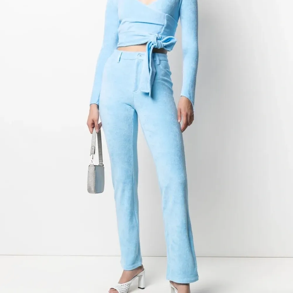 Трикотажный топ с запахом