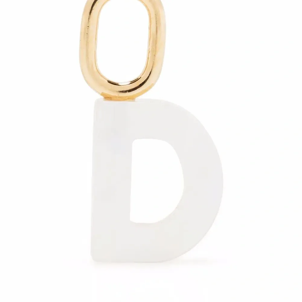 подвеска Lucid Letter D из позолоченного серебра