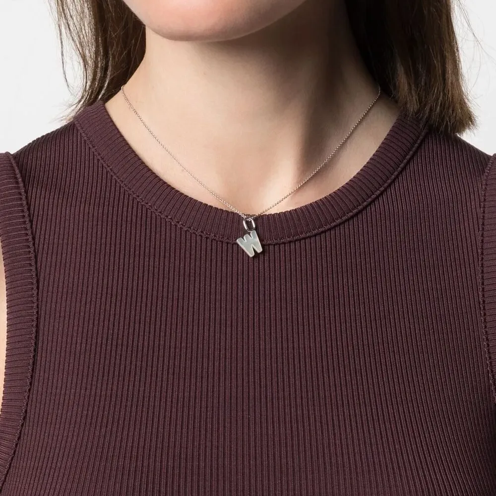 подвеска Lucid Letter W из позолоченного серебра