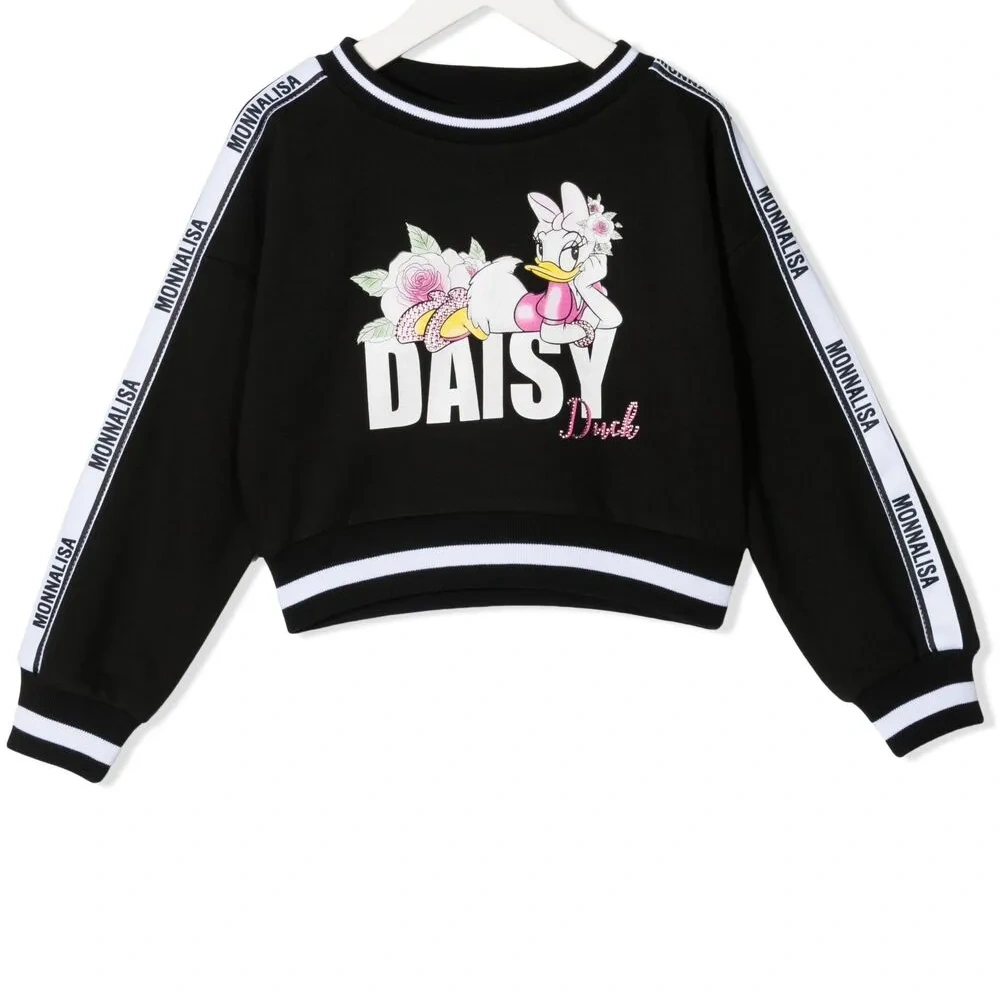 укороченная толстовка с принтом Daisy